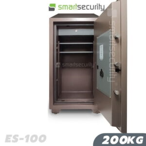 This is an image of the Eagle safe ES 100 200KG Fireproof Home and Business Safe Box open