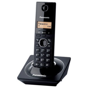 KX-TG1711 Black Digital cordless phone with Alarm, Caller ID, and 50 telephone directory