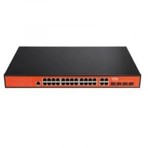 WI-PMS328GF 24GE+4Combo Ports L2 Managed Switch with 24-Port PoE