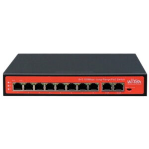 WI-PS210 10-Port 48V 100Mbps PoE Switch with 8-Port PoE Port