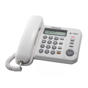 This is a picture of the Panasonic Corded Phone KX TS580MX provided by Smart Security in Lebanon