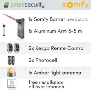 This is a picture of the Somfy Boom Barrier 3 to 5 Meters for Parking or Garage provided bt Smart Security in Lebanon_2