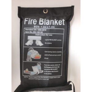 Fire Blanket 1.2m x 1.2m Black Color