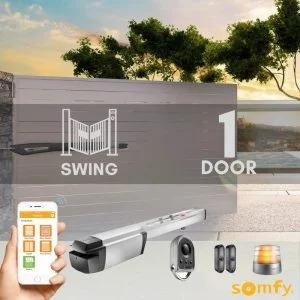This is a picture of the Somfy Mobile App1 Swinging Gate Kit with Remote For Parking and Garage Door provided by Smart Security in Lebanon_2