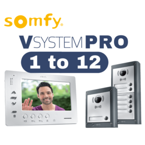 This is a picture of the Somfy Video Intercom KIT V SYSTEM PRO PREMIUM For A Building provided by Smart Security in Lebanon_1
