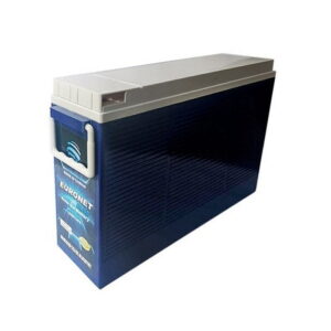 This is a picture of the EURONET BLUE GEL BATTERY 12V 200AH SLIM sold in Lebanon by Smart Security Y.C.C